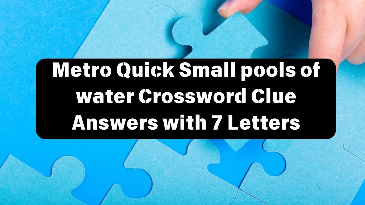 Metro Quick Small pools of water Crossword Clue Answers with 7 Letters