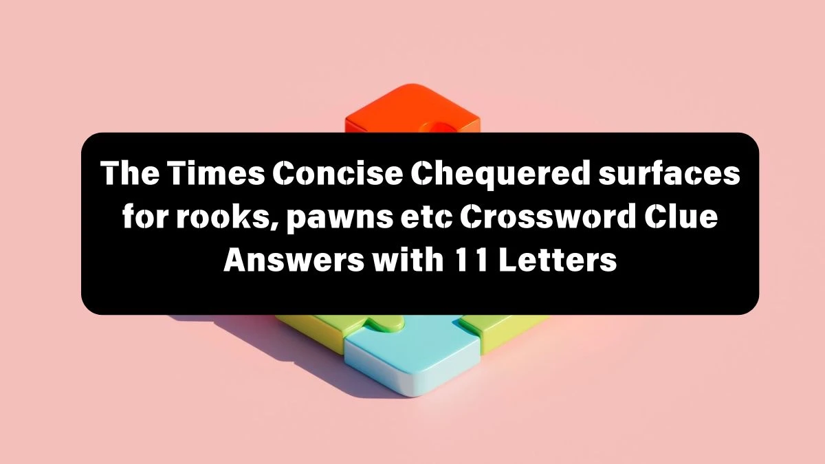 The Times Concise Chequered surfaces for rooks, pawns etc Crossword Clue Answers with 11 Letters