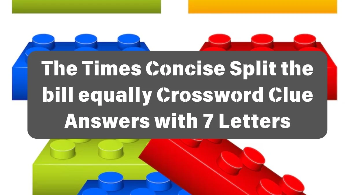 The Times Concise Split the bill equally Crossword Clue Answers with 7 Letters