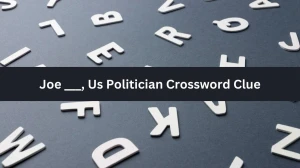 Daily Telegraph Plusword Joe ___, Us Politician Crossword Clue Answers with 5 Letters