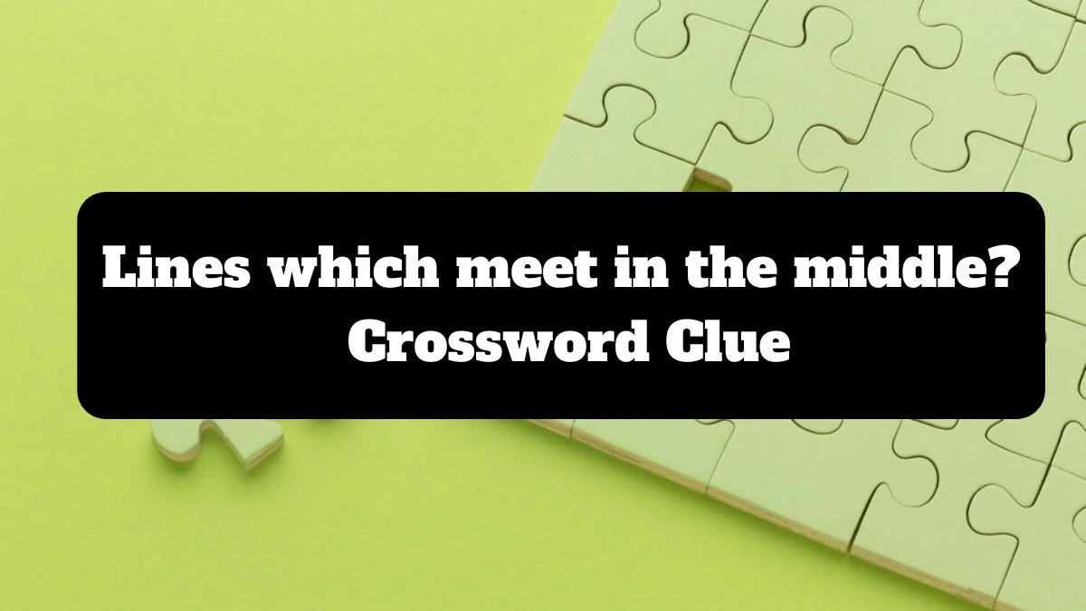 Daily Telegraph Plusword Lines which meet in the middle? Crossword Clue Answers with 5 Letters