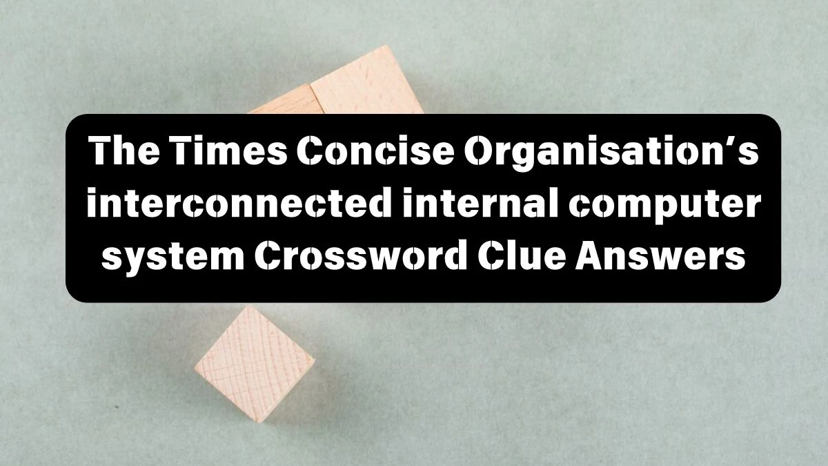 The Times Concise Organisation’s interconnected internal computer system Crossword Clue Answers with 8 Letters