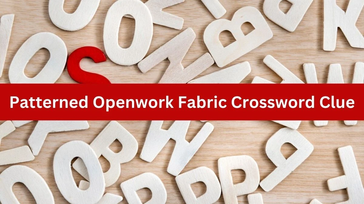 Metro Quick Patterned Openwork Fabric Crossword Clue Answers with 4 Letters