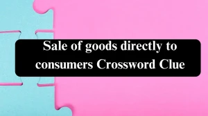 The Sun Mini Sale of goods directly to consumers Crossword Clue Answers with 6 Letters