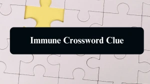 The Sun Mini Immune Crossword Clue Answers with 6 Letters