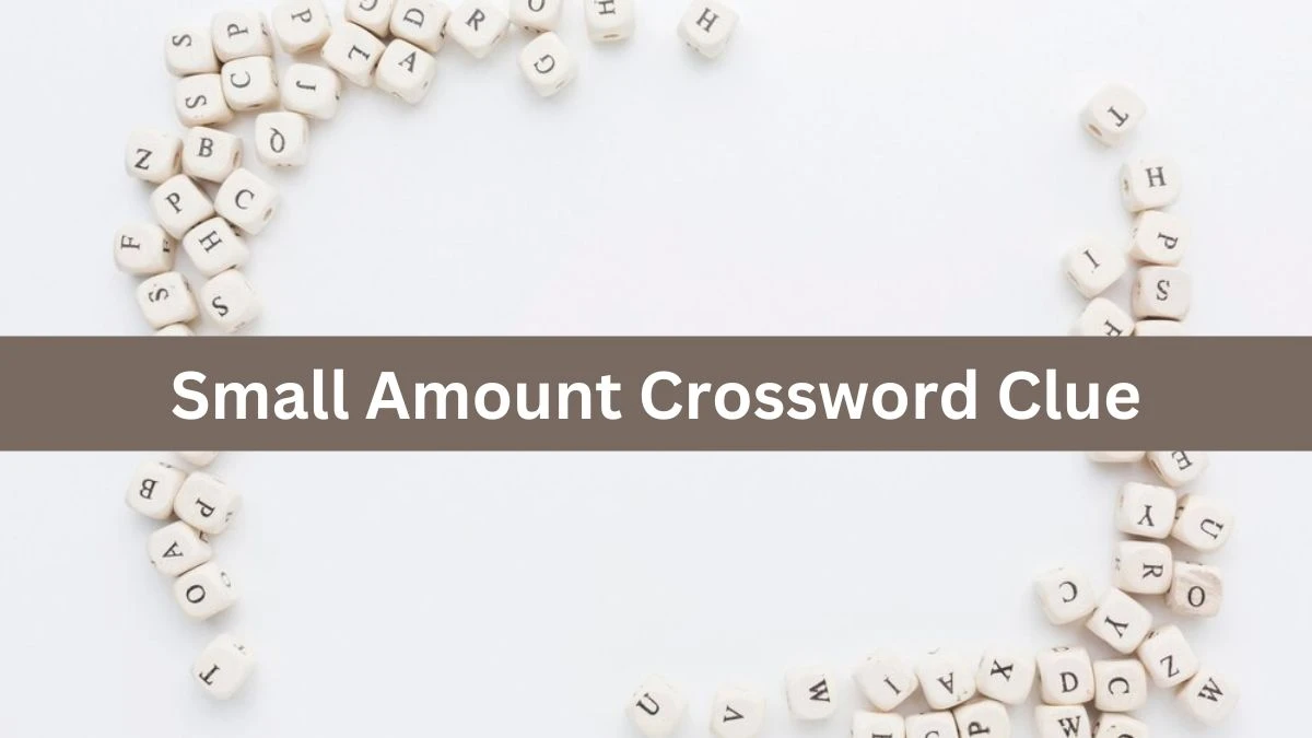 Metro Quick Small Amount Crossword Clue Answers with 3 Letters