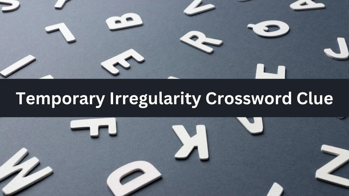 Metro Quick Temporary Irregularity Crossword Clue Answers with 4 Letters