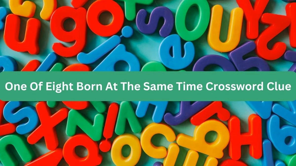 The Times Concise One Of Eight Born At The Same Time Crossword Clue Answers with 8 Letters