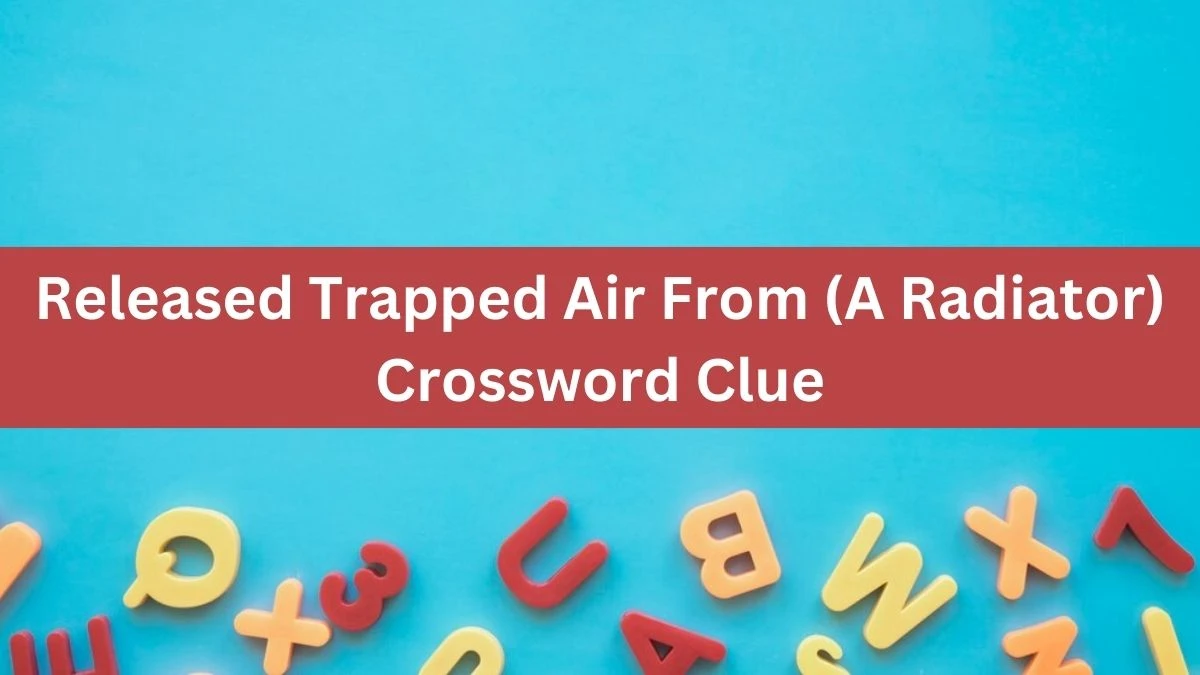 The Times Concise Released Trapped Air From (A Radiator) Crossword Clue Answers with 4 Letters