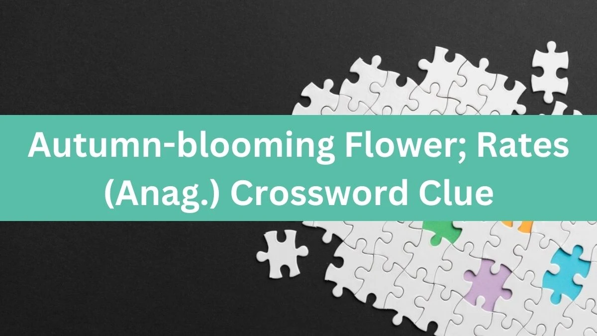 Daily Telegraph Plusword Autumn-blooming Flower; Rates (Anag.) Crossword Clue Answers with 5 Letters