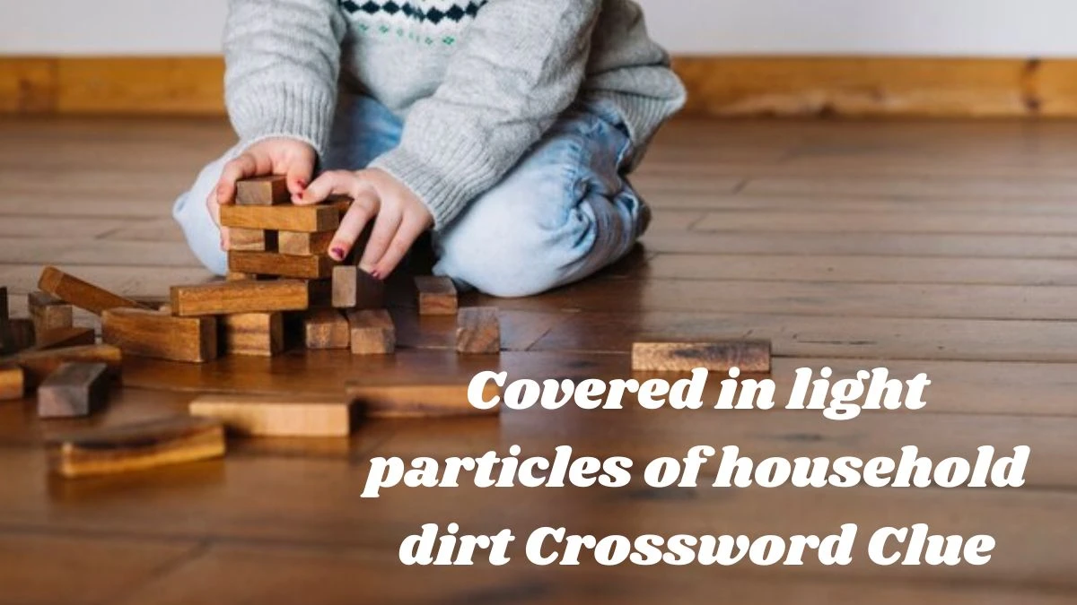 The Times Concise Covered in light particles of household dirt Crossword Clue Answers with 5 Letters