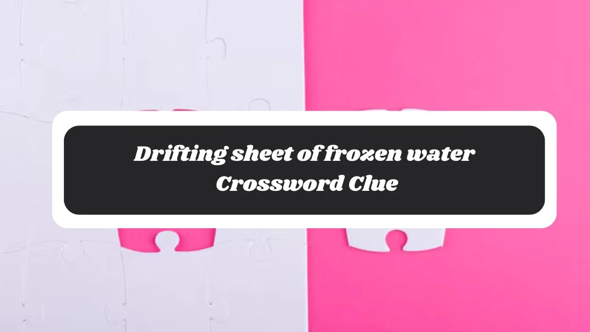 The Times Concise Drifting sheet of frozen water Crossword Clue Answers with 7 Letters