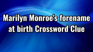 Daily Telegraph Plusword Marilyn Monroe's forename at birth Crossword Clue Answers with 5 Letters