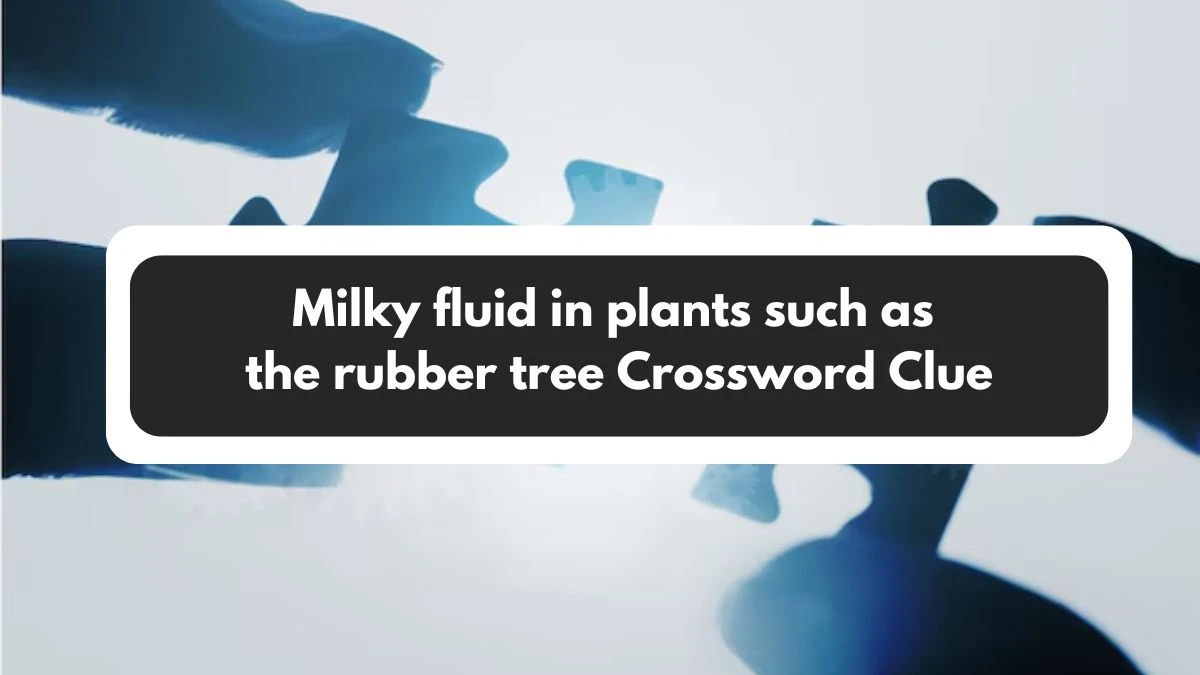 The Times Concise Milky fluid in plants such as the rubber tree Crossword Clue Answers with 5 Letters