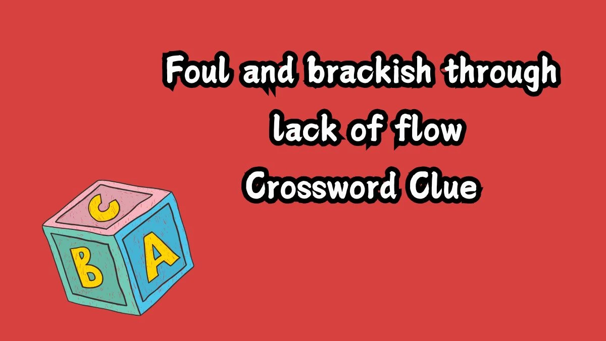 The Times Concise Foul and brackish through lack of flow Crossword Clue Answers with 8 Letters